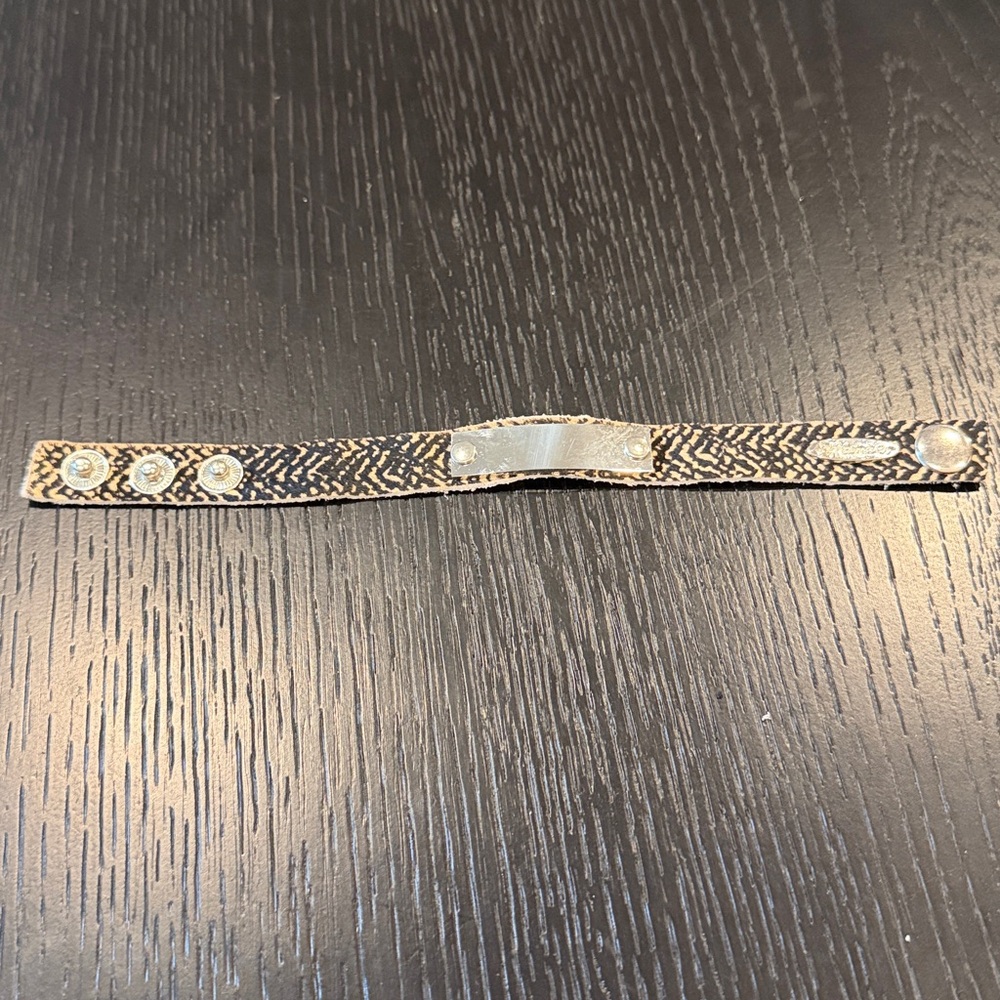 NWT Plunder  leather & silver tone Bracelet mix and match 3 for $35 BRC3